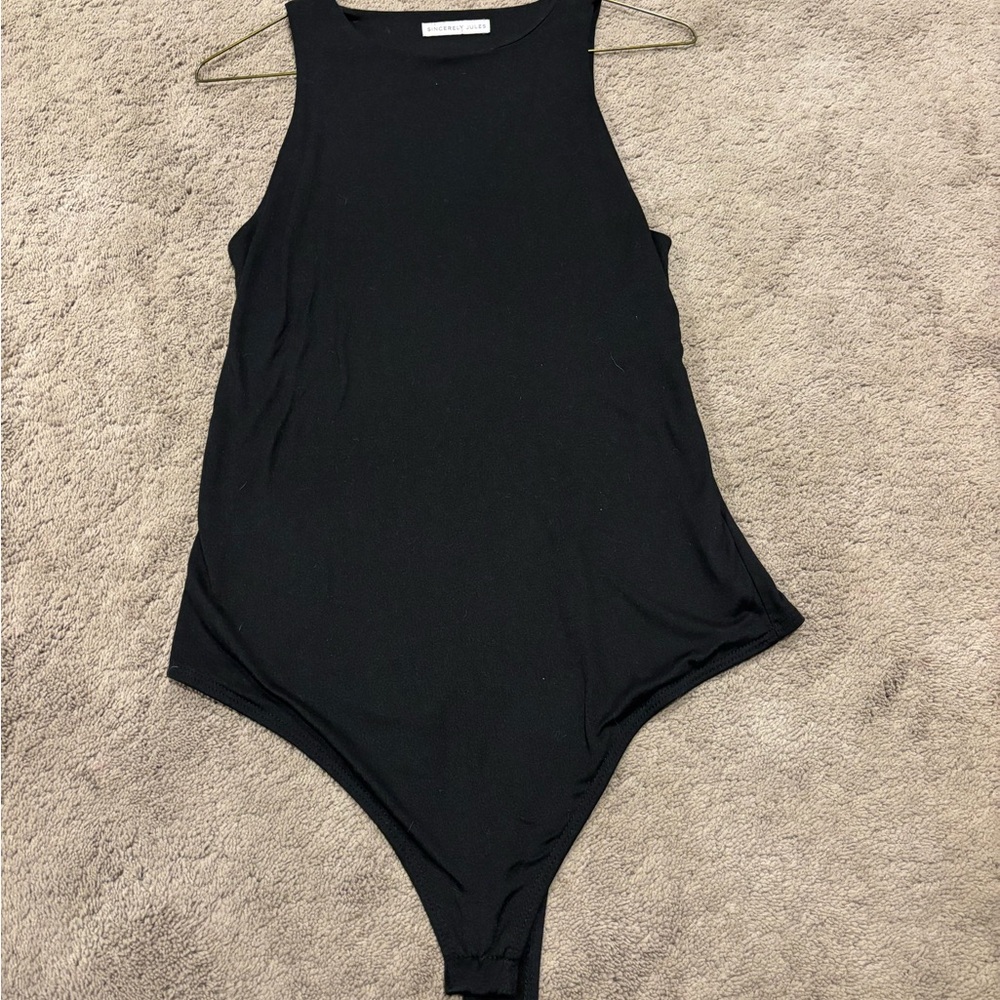 Sincerely Jules Classic Black Kids Bodysuit